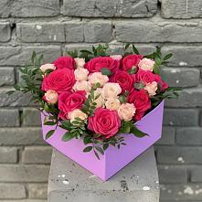 Цветочная композиция из Розы в коробке #REPLACE_PRED# Сысерти