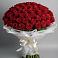 Букет 101 Красная роза Блэк Мэджик в Сысерти