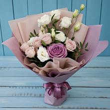 Букет цветов из:  Розы и Лизиантусы в Сысерти