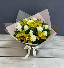 Букет цветов из:  Орхидеи и Розы в Сысерти