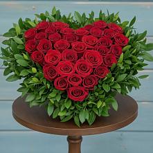 Цветочная композиция из Розы в виде сердца #REPLACE_PRED# Сысерти