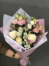 Букет цветов из:  Альстромерии, Розы и Лизиантусы #REPLACE_PRED# Сысерти
