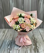 Букет цветов из:  Гвоздики, Розы и Хризантемы в Сысерти