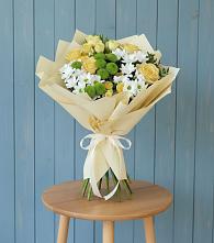 Букет цветов из:  Хризантемы и Розы #REPLACE_PRED# Сысерти