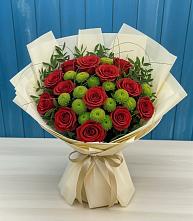 Букет цветов из:  Розы и Хризантемы в Сысерти