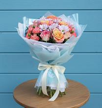 Букет цветов из:  Хризантемы и Розы в Сысерти