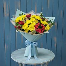 Букет цветов из:  Альстромерии и Хризантемы #REPLACE_PRED# Сысерти